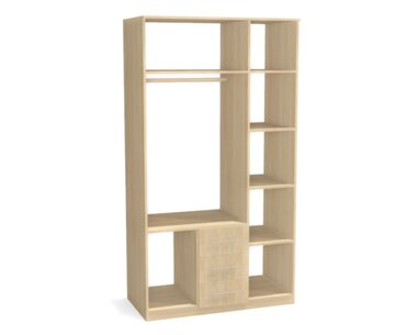 Kombinovaná skříň s posuvnými dveřmi ZORIA 3, šířka 120 cm Kombinovaná skříň s posuvnými dveřmi ZORIA 3, šířka 120 cm