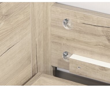 Vyvýšená postel s úložným prostorem DELTA, 90x200cm Vyvýšená postel s úložným prostorem DELTA, 90x200cm