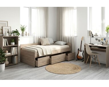 Rohová postel s úložným prostorem GAMA, 90x200cm Rohová postel s úložným prostorem GAMA, 90x200cm