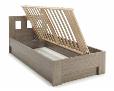 Postel jednolůžko s úložným prostorem MALAGA, boční výklop Postel jednolůžko s úložným prostorem MALAGA, boční výklop