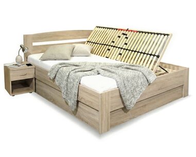 Manželská postel s úložným prostorem Maria