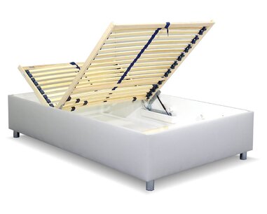 Zvýšená válenda s úložným prostorem Roneta, 90x200, šedá Zvýšená válenda s úložným prostorem Roneta, 90x200, šedá