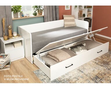 Rozkládací postel TETRIS - úložný prostor