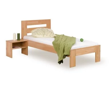 Jednolůžko z masivu METAXA 90x200, masiv buk - pohled č. 1