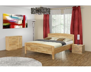 Kombinovaná komoda VK-KR2 pravá, masiv buk