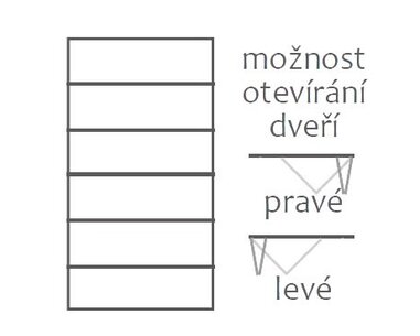 Šatní skříň - policová F155, masiv buk