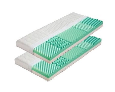 Středně tvrdá sendvičová matrace ELIS 1+1 Zdarma, 18cm, 85x200cm, 120kg, 5 zón 