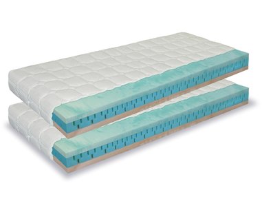 Středně tvrdá zdravotní matrace PARTNER BIOGREEN 1+1 Zdarma, 18cm, 130kg, BIO pěna - 7 zón Středně tvrdá zdravotní matrace PARTNER BIOGREEN 1+1 Zdarma, 18cm, 130kg, BIO pěna - 7 zón