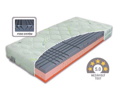 Středně tvrdá ortopedická matrace BIOSTRETCH, 25cm, 120x200cm, 150kg