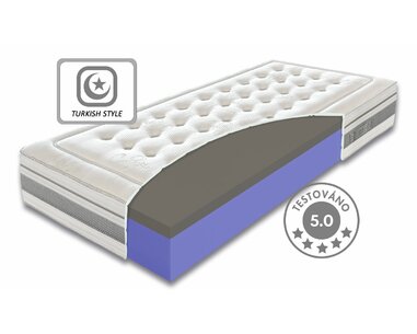 Prémiová ortopedická středně tvrdá matrace ORIENT, 25cm, 140x200cm, 140kg, studená pěna Prémiová ortopedická středně tvrdá matrace ORIENT, 25cm, 140x200cm, 140kg, studená pěna