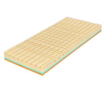 Středně tvrdá matrace SUPER FOX 1+1 zdarma, líná bio pěna, 135kg