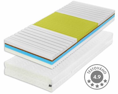 Tvrdší zdravotní matrace HERODES XXL, 24cm, 150kg, kokos