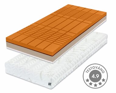 Tvrdší zdravotní matrace LEONIDAS, 18cm, 90x210cm, 150 kg, kokos Tvrdší zdravotní matrace LEONIDAS, 18cm, 90x210cm, 150 kg, kokos