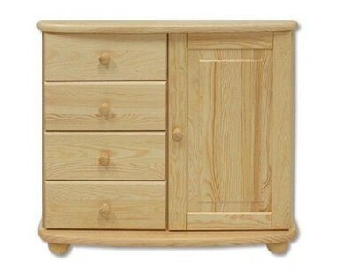 Komoda DREW-137 z masivní borovice  Komoda DREW-137 z masivní borovice