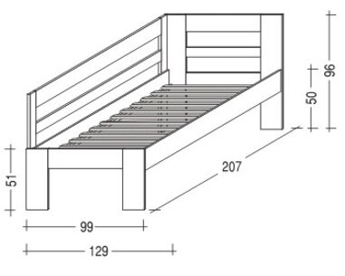 postel hanny bez úložného prostoru 120x200 cm bila postel hanny bez úložného prostoru 120x200 cm bila
