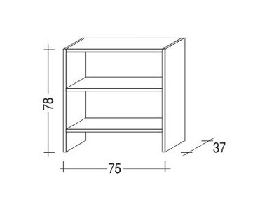 Komoda Sendy 161-policová, masiv smrk