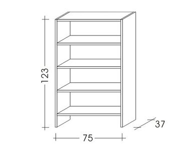 Komoda Sendy 164-policová, masiv smrk