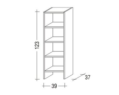 Komoda Sendy 167-policová, masiv smrk