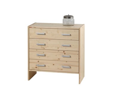 Komoda Sendy 160-zásuvková, masiv smrk