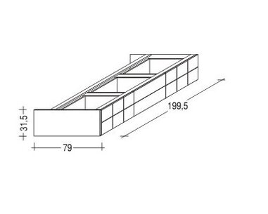 Postel z masivu HANNY II. 120x200 bílá, smrk - rozměry šuplíku Postel z masivu HANNY II. 120x200 bílá, smrk - rozměry šuplíku