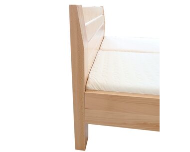 Zvýšená postel z masivu Hugo, 160x200, 180x200, masiv buk