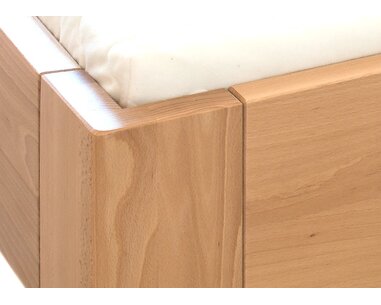 Zvýšená postel z masivu Hugo, 160x200, 180x200, masiv buk