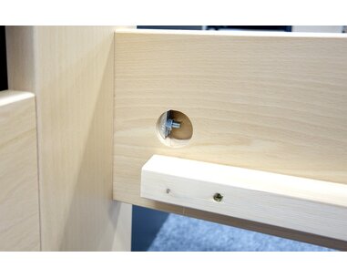 Jednolůžková postel z masivu Berni, 80x200, 90x200, masiv buk