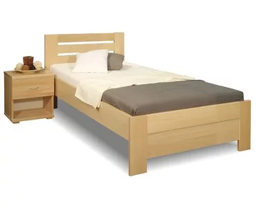 Zvýšená postel z masivu Rita, 80x200, 90x200, masiv buk - pohled č. 1