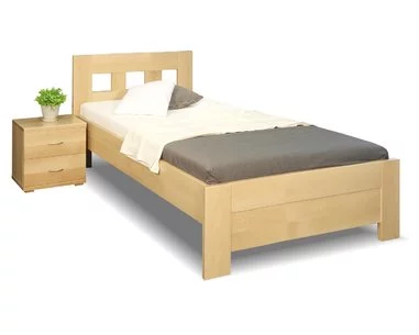 Zvýšená postel z masivu Rocco, 80x200, 90x200, masiv buk - pohled č. 1
