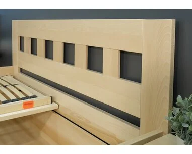 Zvýšená postel z masivu Rocco, 80x200, 90x200, masiv buk - pohled č. 2