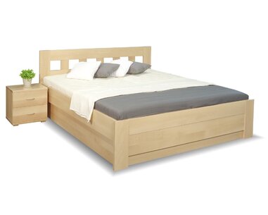 Zvýšená postel s úložným prostorem Rocco, 160x200, 180x200, masiv buk