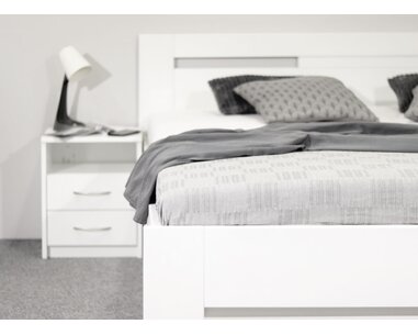 Detail - dvoulůžko Senator, bílá