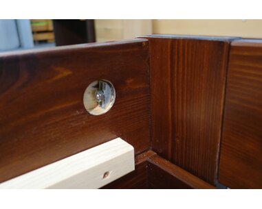 Jednolůžková postel s roštem Berni, 80x200, 90x200, masiv smrk