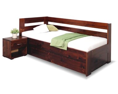 Zvýšená postel s úložným prostorem Valentin, 90x200 cm - Levá Zvýšená postel s úložným prostorem Valentin, 90x200 cm - Levá