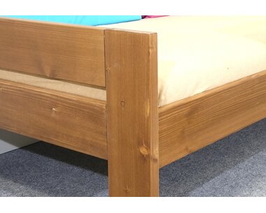 Postel se zadní zábranou Lukáš, 80x200, 90x200, masiv smrk