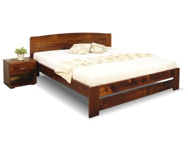 Postel z masivu Justina, 160x200, 180x200, masiv smrk