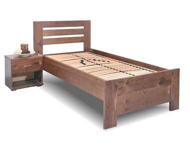 Zvýšená postel z masivu Rita, 80x200, 90x200, masiv smrk