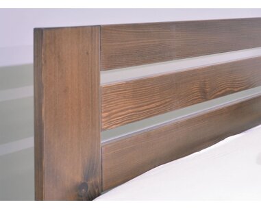 Zvýšená postel z masivu Rita, 120x200, masiv smrk