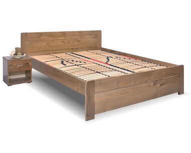 Dvoulůžková postel Mark, 160x200, 180x200, masiv smrk Dvoulůžková postel Mark, 160x200, 180x200, masiv smrk