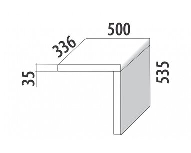 Noční stolek závěsný F147/BC - masiv buk Noční stolek závěsný F147/BC - masiv buk