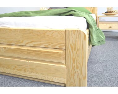 Dřevěná postel jednolůžko LADA, masiv borovice