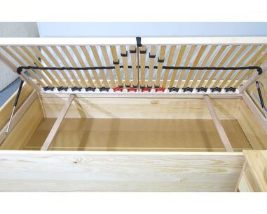 Postel s úložným prostorem Hanka, masiv borovice, 120x200 Postel s úložným prostorem Hanka, masiv borovice, 120x200