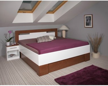 Zvýšená postel s úložným prostorem VAREZZA 5 senior 160x200, 180x200, masiv buk, bílá Zvýšená postel s úložným prostorem VAREZZA 5 senior 160x200, 180x200, masiv buk, bílá