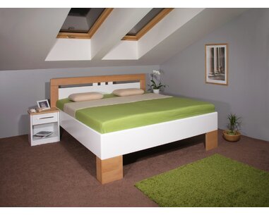 Manželská postel z masivu VAREZZA 1 senior 160x200, 180x200, masiv buk¨, bílá Manželská postel z masivu VAREZZA 1 senior 160x200, 180x200, masiv buk¨, bílá