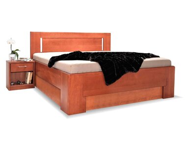 Manželská postel s úložným prostorem HOLLYWOOD 1. senior, masiv buk Manželská postel s úložným prostorem HOLLYWOOD 1. senior, masiv buk