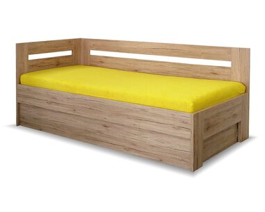 Zvýšená postel s ložným prostorem Erika, 90x200 cm - Levá