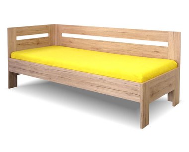 Rohová postel jedolůžko Erika, lamino, 120x200 cm - Levá