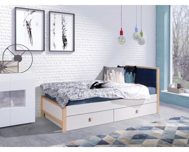 Dětská postel Zora, s úložným prostorem, masiv buk/lamino Dětská postel Zora, s úložným prostorem, masiv buk/lamino