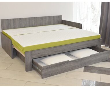 Rozkládací postel DUOVITA pravá, lamino