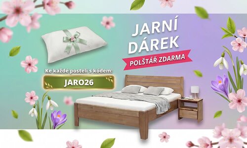 Oslavte s námi JARO – k nové posteli získáte dárek zdarma!